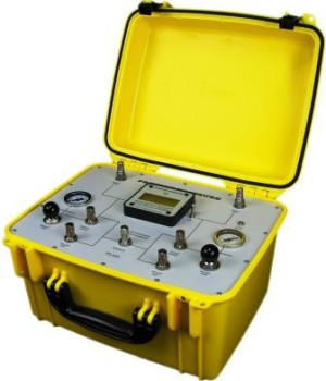 The PS-425 Pitot-Static tester is a low-maintenance, digital tester that is fully portable.

The PS-425 is powered by an internal rechargeable 12 volt battery (included in purchase), which enables the test set to be used completely independent of any external power source. A connector is provided for an external 12 volt DC power adapter (included).

The PS-425 incorporates the altitude, VSI, and airspeed in one single display.

The PS-425 is designed and priced for non-RVSM markets, and includes two quick-connect hoses, 12 VDC power adapter, calibration certificate, and a limited 2-year warranty. This product is ideal for performing simple go/no-go leak tests, as well as for general use as a low-end pitot-static tester. It only requires an annual calibration, and the sensors are technician-proof, which contributes to reduced annual maintenance costs. Price $3995.00   PURCHASE DIRECT FROM FACTORY