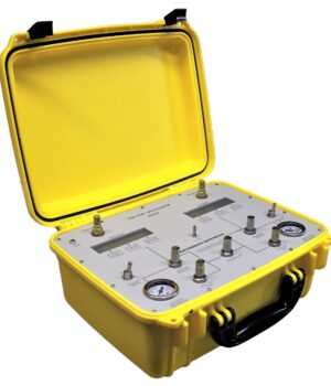 The PS-500 Pitot-Static tester is a low-maintenance digital tester that is fully portable. It is powered by 12 volts DC, and its internal re-chargeable battery  enables the test set to be used completely independent of any external power source.

The PS-500 includes two quick-connect hoses, a 12 VDC power adapter, calibration certificate, and a limited 2-year warranty. This product is ideal for performing simple go/no-go leak tests, as well as for general use as a pitot-static tester. It only requires an annual calibration, and the sensors are technician-proof, which contributes to reduced annual maintenance costs.  
.............................................................................. PRICE: $4995.00   PURCHASE DIRECT FROM FACTORY